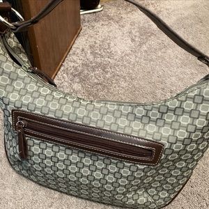 Nine West Gray and Brown handbag